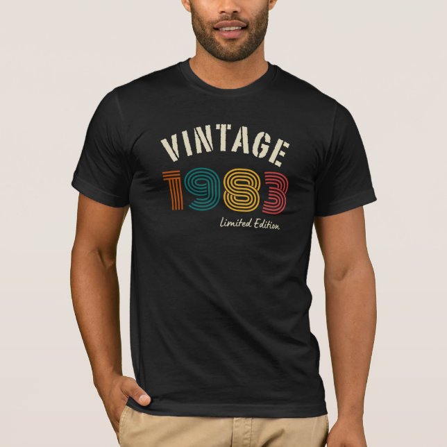 Vintag 1983 41. Geburtstag T-Shirt (Vorderseite)