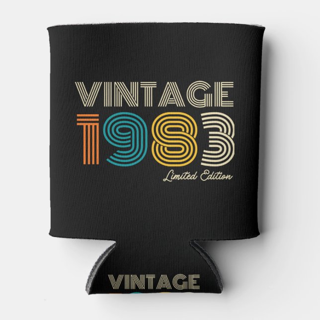Vintag 1983 Limited Edition 40. Geburtstag Dosenkühler (Vorderseite)