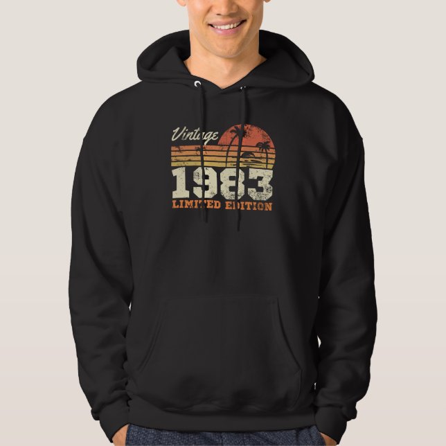 Vintag 1983 Limited Edition 41. Geburtstag Hoodie (Vorderseite)