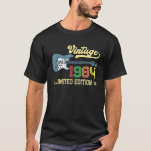 Vintag 1984 Geburtstag Gitarre Liebhaber 38. Gebur T-Shirt