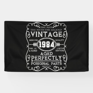 Vintag 1984 Man Myth Legend 37. Geburtstag Banner