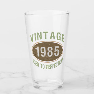 Vintag 1985 40. Geburtstag Glas