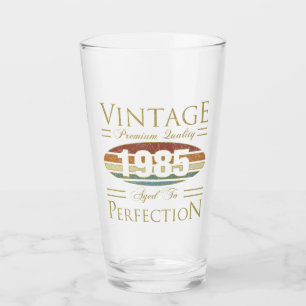Vintag 1985 40. Geburtstag Glas