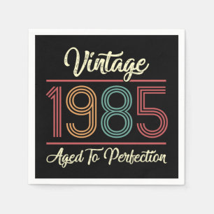 Vintag 1985 40. Geburtstag Serviette