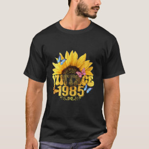 Vintag 1985 Sonnenblume Blütenschmetterling Sonnen T-Shirt