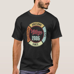 Vintag 1986 36. Geburtstag Legendary Phantastisch T-Shirt