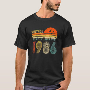 Vintag 1986 36. Geburtstag Männer Frauen 36 Jahre  T-Shirt
