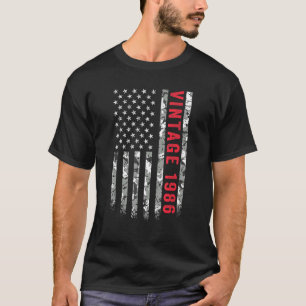 Vintag 1986 American Flag Camouflage 36 Jahre alt T-Shirt