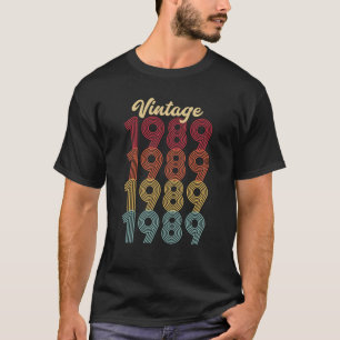 Vintag 1989, 1989, 33. Geburtstag 33 Jahre T-Shirt