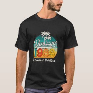 Vintag 1989 33. Geburtstag 33. T-Shirt