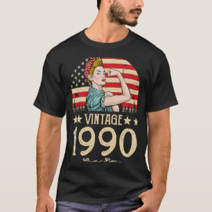 Vintag 1990 1990 32. Geburtstag 32 Jahre alt 1 T-Shirt