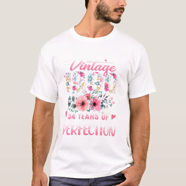 Vintag 1990 Blumenkohl 35 Jahre T-Shirt (Vorderseite)
