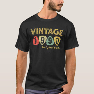 Vintag 1990 Cool 32 Jahre alt 32. Geburtstagsgesch T-Shirt