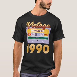 Vintag 1990 Geboren in klassischem Kassettenband T-Shirt
