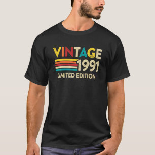 Vintag 1991 31. Geburtstag 31 Jahre alt T-Shirt
