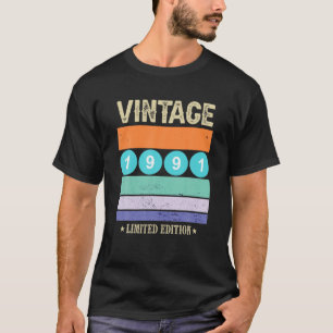 Vintag 1991 Funny 30 Years Old Boys and Girls 30T T-Shirt