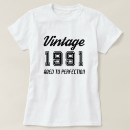 Vintag 1991 Geburtstag vollendet T-Shirt