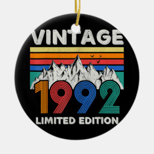 Vintag 1992 30. Geburtstag 30 Jahre altes Geschenk Keramik Ornament