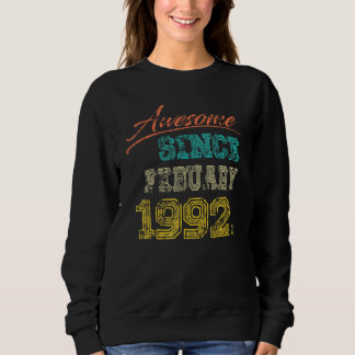 Vintag 1992 Phantastisch seit Februar glücklich me Sweatshirt