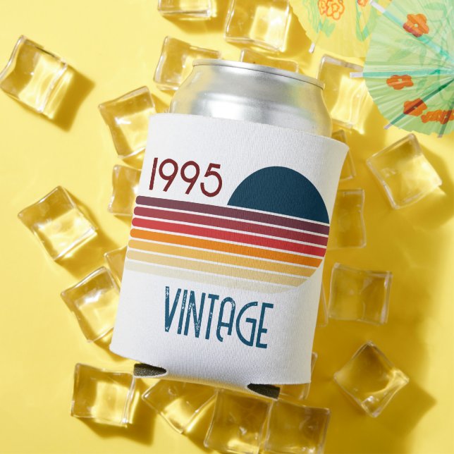 Vintag 1995 Retro Stripe Sun 30. Geburtstag Dosenkühler (In Situ Sommer)