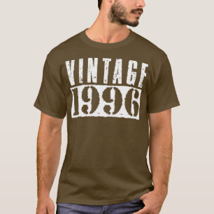 Vintag 1996 Vintager weißer Text T-Shirt
