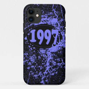 Vintag 1997 Geburtstag und Seit (Lila, schwarz) Case-Mate iPhone Hülle