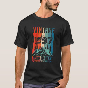 Vintag 1997 Limited Edition 25th Birthday 25 Year T-Shirt