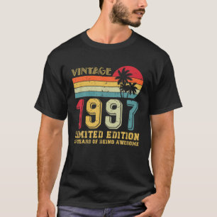 Vintag 1997 Limited Edition Bday 25 Years Old 25T T-Shirt