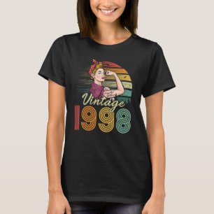 Vintag 1998 1998 24. Geburtstag 24 Jahre alt T-Shirt