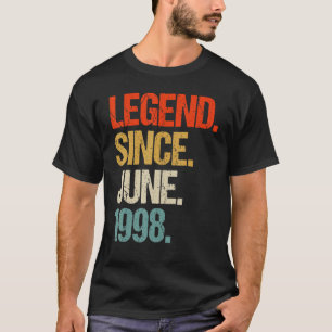 Vintag 1998 25. Geburtstagsretro 25 Jahre alt T-Shirt