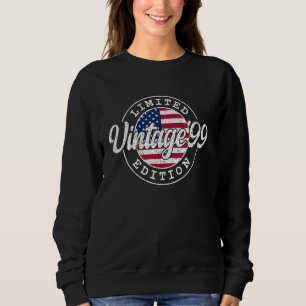 Vintag 1999 25. Geburtstag USA Flag US 25 Jahre al Sweatshirt