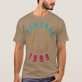 Vintag 1999 Geburtstag Limited Edition Guitar Musi T-Shirt