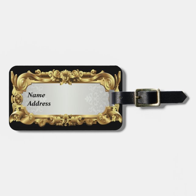 Vintag 1 Gepäckmarke Gepäckanhänger (Vorderseite horizontal)