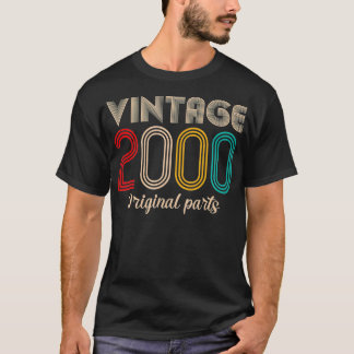 Vintag 2000 22. Geburtstagsgeschenke Retro Vintag T-Shirt