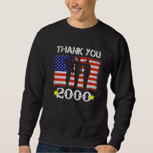 Vintag 2000 22 Jahre alte Flagge Amerikanisch 22.  Sweatshirt