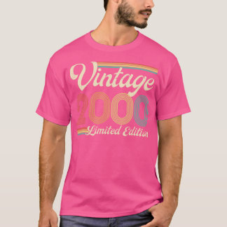 Vintag 2000 Limited Edition 23 Jahre alt Geburtsta T-Shirt
