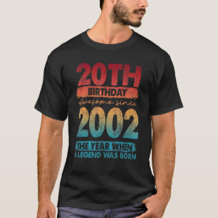 Vintag 2002 2002 20 Jahre alt 20. Geburtstag T-Shirt