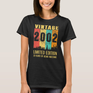 Vintag 2002 20 Jahre alt 20. Geburtstag T-Shirt