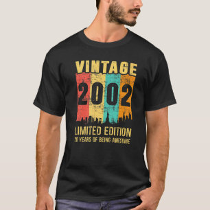 Vintag 2002 20 Jahre alt 20. Geburtstag T-Shirt