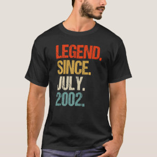 Vintag 2002 21. Geburtstagsretro 21 Jahre alt T-Shirt