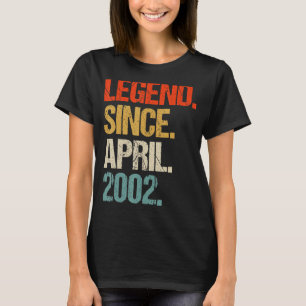 Vintag 2002 21. Geburtstagsretro 21 Jahre alt T-Shirt