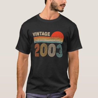 Vintag 2003 19. Geburtstag Männer Frauen 19 Jahre  T-Shirt