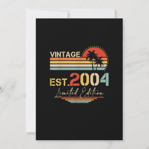 Vintag 2004 19 Jahre Alte Geschenke 19. Geburtstag Einladung