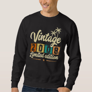 Vintag 2008 2008 14. Geburtstag 14 Jahre alt Sweatshirt