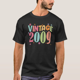 Vintag 2009 13 Jahre alt 13. Geburtstag Groovy T-Shirt