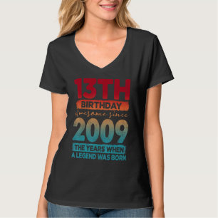 Vintag 2009 2009 13 Jahre alt 13. Geburtstag 1 T-Shirt