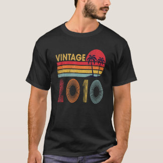 Vintag 2010 12 Jahre Jungen und Mädchen 12. Geburt T-Shirt