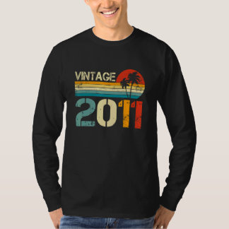 Vintag 2011 11. Geburtstagsgeschenk für Mädchen Re T-Shirt