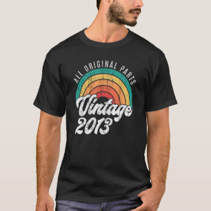 Vintag 2013 9. Geburtstag Klassischer Retro 9 Jahr T-Shirt