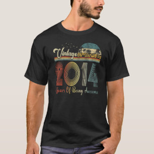 Vintag 2014 9. Geburtstag 9 Jahre alt für Junge Gi T-Shirt